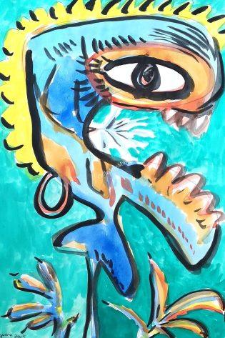 34 Mujer rubia despeinada WOMAN BLONDE DISHEVELED 2007